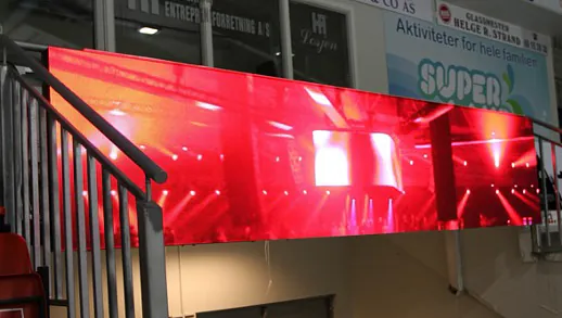 LED-banner i Sparta Amfi